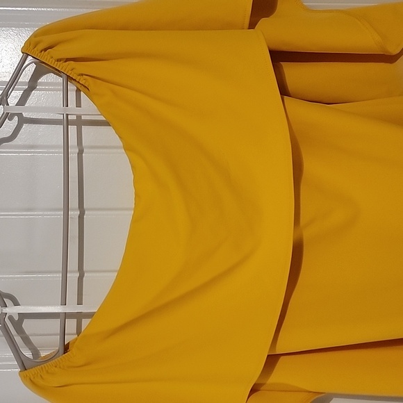 Grace Karin Caped Dress Size XXL. Yellow. - Picture 5 of 9